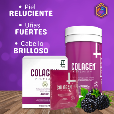 COLAGENO PREMIUN SABOR MORA PACK 30SOBRES