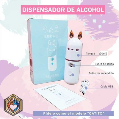 DISPENSADOR DE ALCOHOL