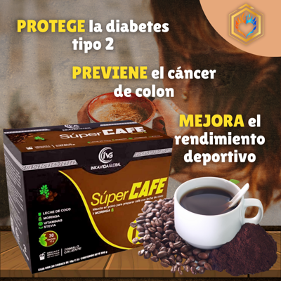 SUPER CAFÉ MORINGA X 30 SOBRES