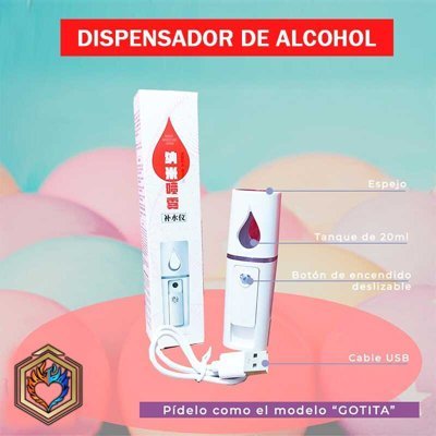 DISPENSADOR DE ALCOHOL