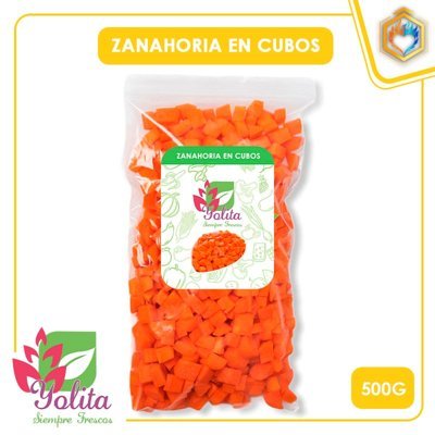 ZANAHORIA EN CUBOS 500 GR