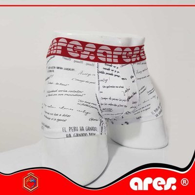 BOXER ARES BLANCO ESTAMPADO PERU